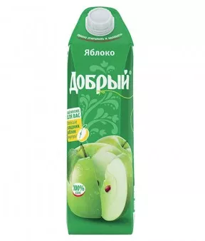 Сок добрый яблочный 1л